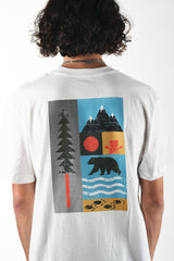 Remera Grizzly Tread Lightly - White