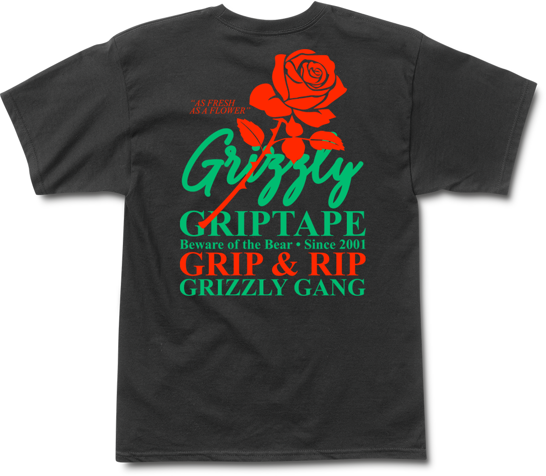 Remera Fresh Flowers - Black