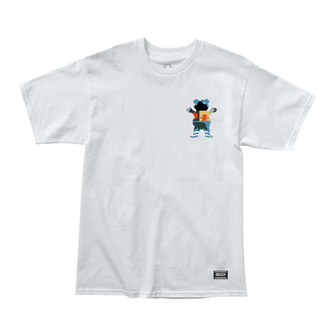 Remera Grizzly Tread Lightly - White