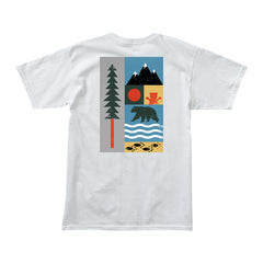 Remera Grizzly Tread Lightly - White