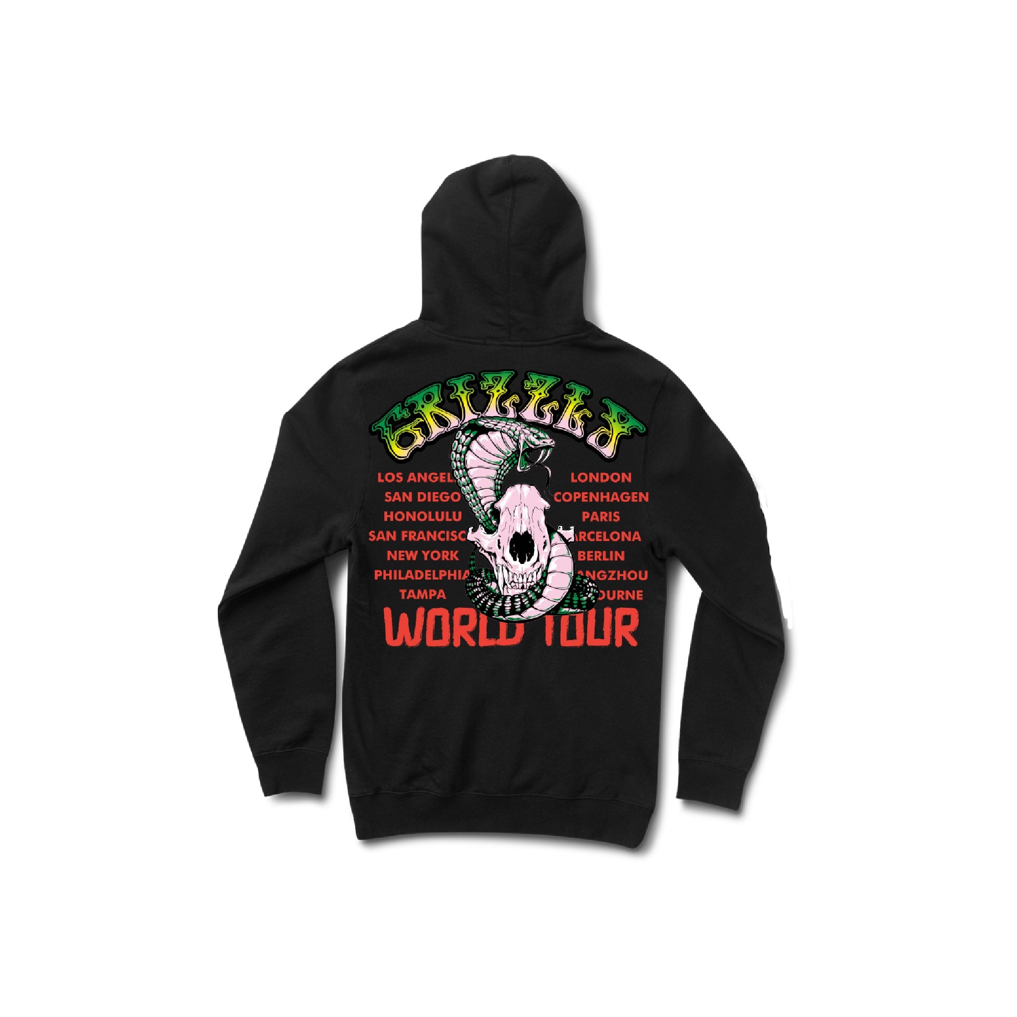 Campera Canguro Grizzly King Cobra - Black